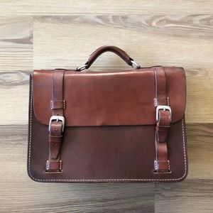 White Buffalo Republic Handmade Leather Briefcase